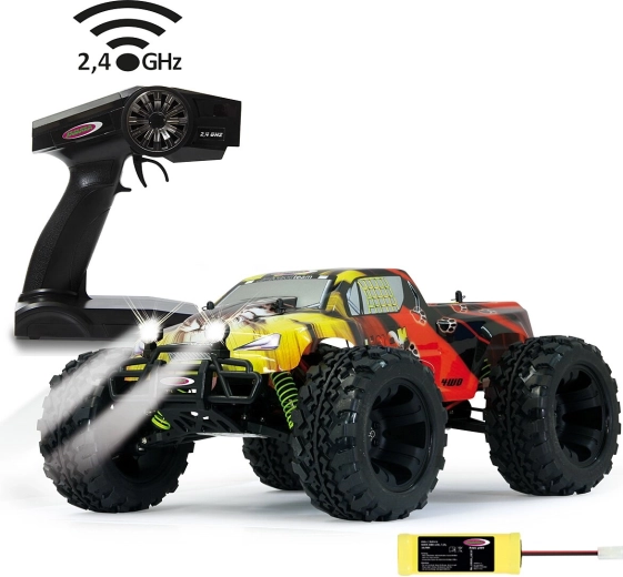 Jamara Tiger monster truck med fjernstyring 4WD 1:10 2,4 GHz med LED (NiMH) - 1 stk.