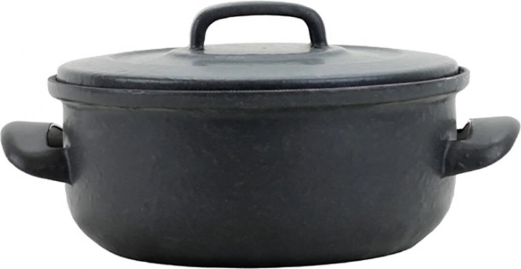 Emaljeret gryde med låg 16 cm, 1,25 l