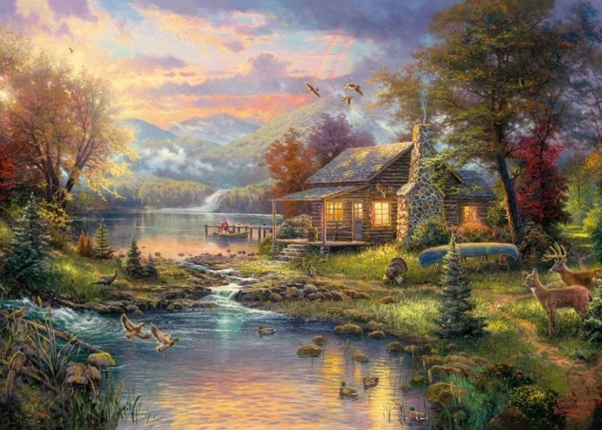 Puslespil Naturligt paradis 1000 brikker fra Schmidt