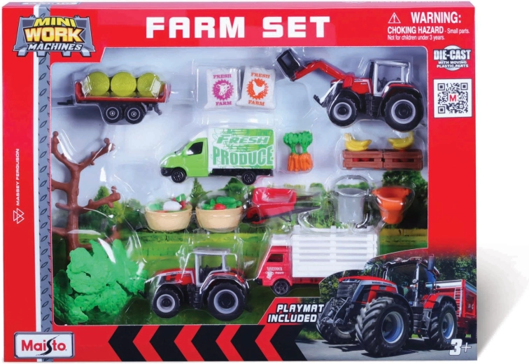 Maisto mega bondesæt Massey Ferguson