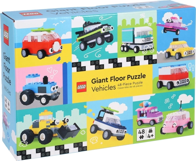 Chronicle Books kæmpe gulvpuzzle med LEGO: Transportmidler, 48 brikker