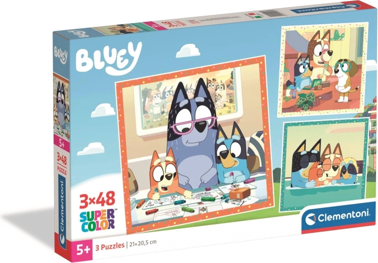 Puzzle BLUEY 3×48 brikker