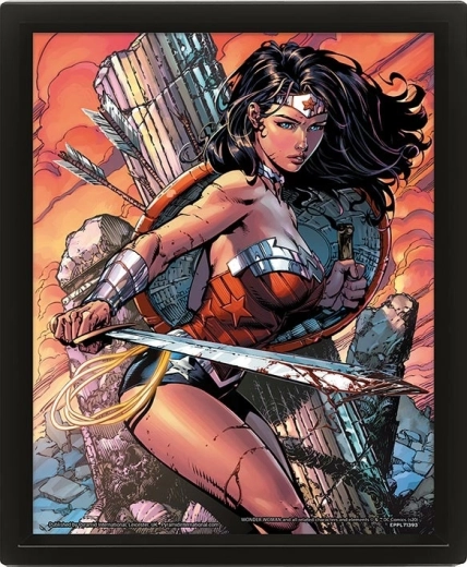 3D-billede Wonder Woman kamp