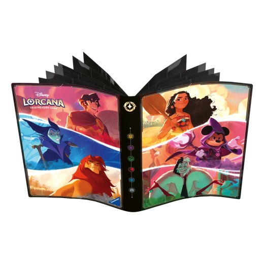 Disney Lorcana 9-lommealbum til kort Micky, Vaiana, Cruella De Vil - 1 stk.