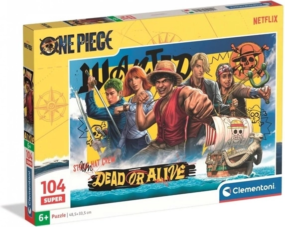 Clementoni puzzle Super Color One Piece (Netflix) 104 brikker