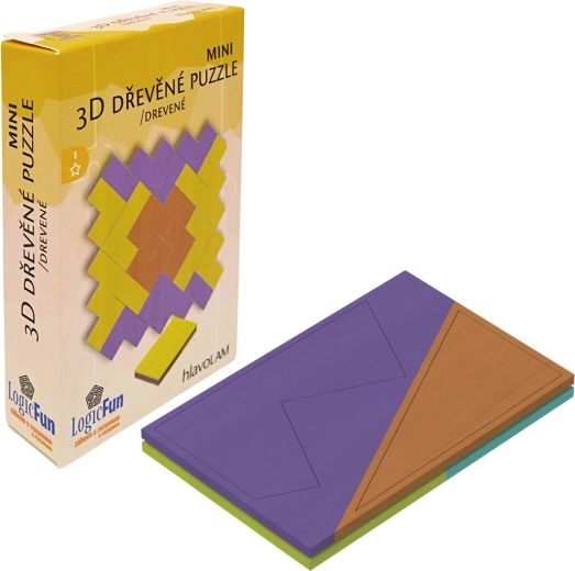 Mini 3D træpuslespil – flere typer