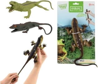 Strækbar gummiøg med kugler indeni