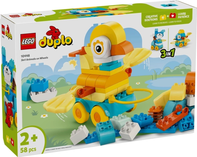 Lego duplo 3-i-1 dyr på hjul