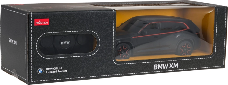 RC-bil 1:24 BMW XM fra Rastar, sort