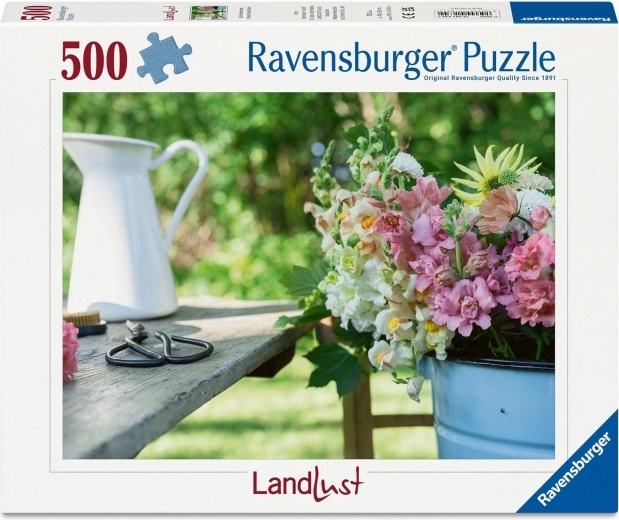 Ravensburger Puzzle LandLust: farverige søgebriller 500 brikker