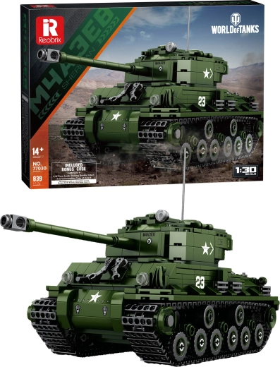 Byggesæt af kampvognen M4A3E8 Sherman World of Tanks 1:48 (839 dele)