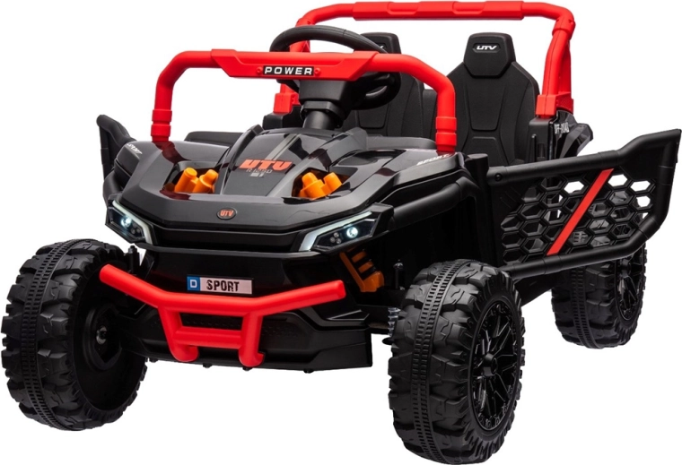 Elektrisk UTV-buggy til børn med fjernbetjening – rød
