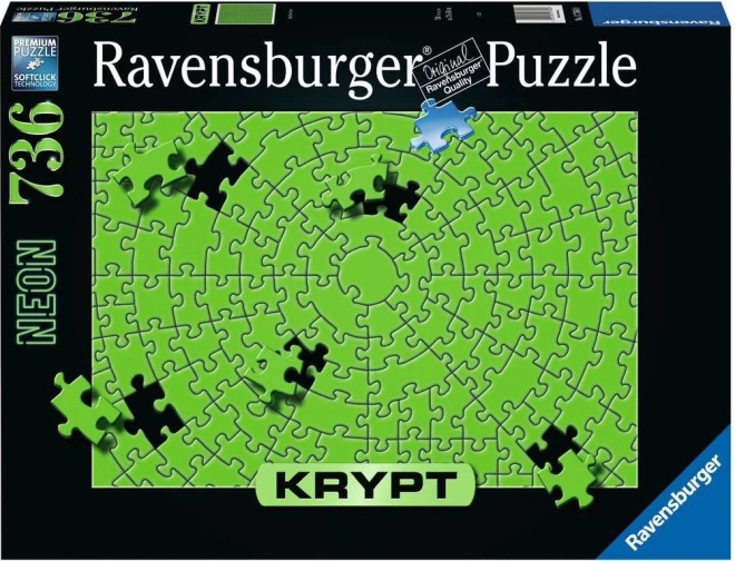 Puslespil RAVENSBURGER KRYPT neon-grøn, 736 brikker