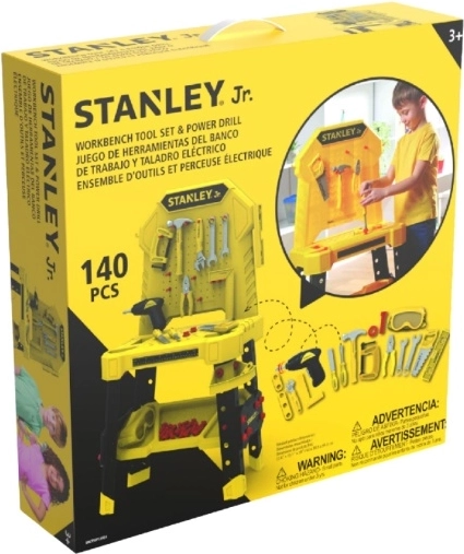 Stanley Jr. børnearbejdsbord med værktøj – 140 dele