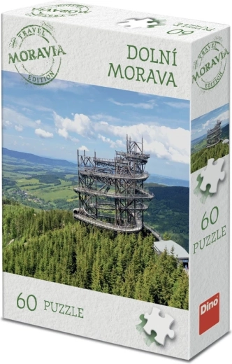 Dino-puslespil turistudgave Morava: Dolní Morava 60 brikker