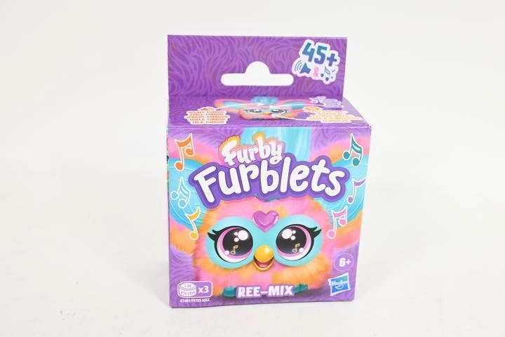Furby Furblets Ree-Mix interaktivt plysdyr med klips – 1 stk.