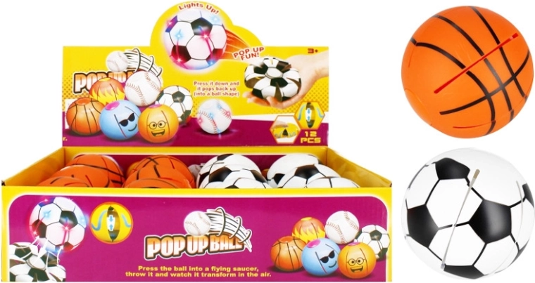 Pop-up-antistress-sportsbold - 1 stk.
