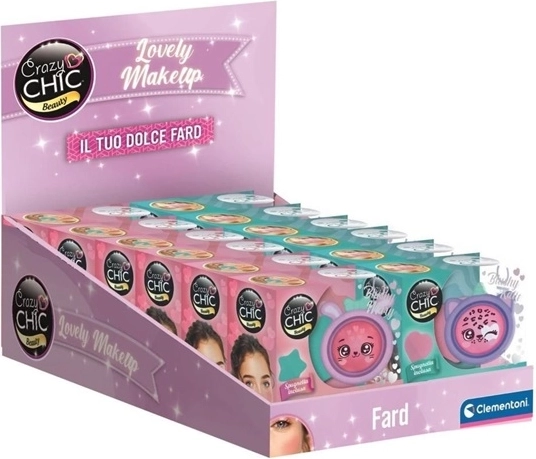 Clementoni Crazy Chic kreativt kosmetiksæt til at blande make-up-nuancer – pink