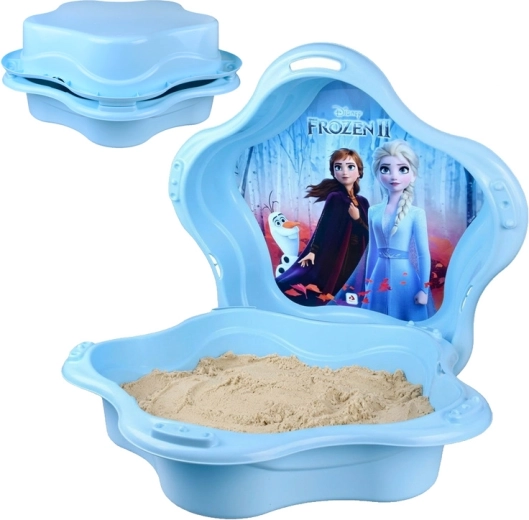 Plastisk lukbart sandkasse-musling 2-i-1 soppebassin DISNEY FROZEN