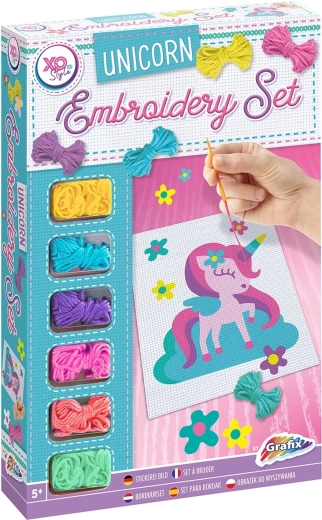 GRAFIX Broderibillede Enhjørning 18,5 x 14,5 cm