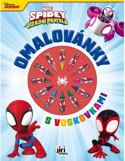 Malebog med voksfarver Spidey