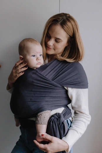 Boba Serenity Wrap bærerslynge til børn, charcoal