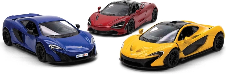 McLaren-metalmodel med tilbagetræksfunktion