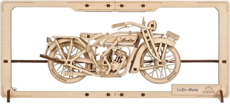 Ugears træmekanisk 2,5D-puslespil Indie Moto