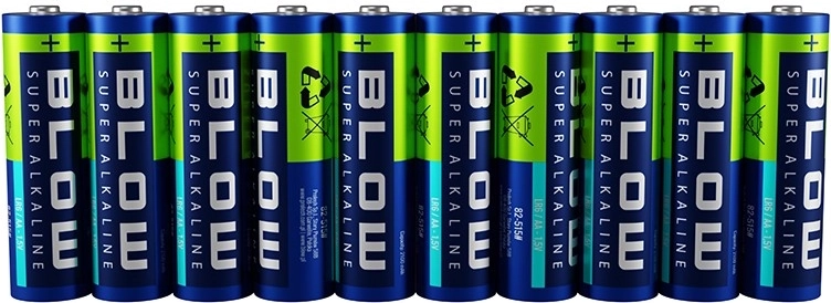 BLOW super alkaliske batterier AA (LR6) 10 stk.
