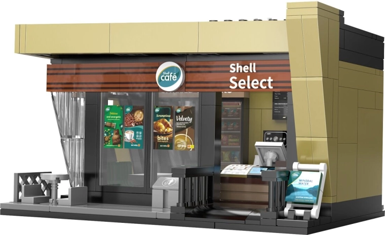 CaDA Shell Select Café byggesæt i målestoksforholdet 1:30