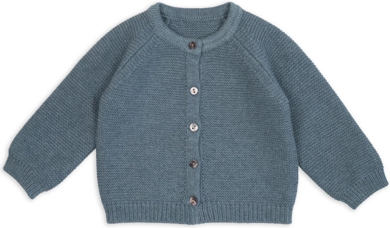 Lodger strikket merino cardigan dragonfly str. 68 - 1 stk.
