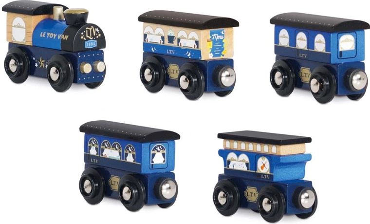 Trætog Twilight med sæt af vogne fra Le Toy Van