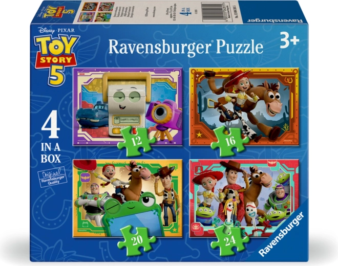 Ravensburger Puzzle Toy Story: Historien om legetøj 4 i 1 (12–24 brikker)