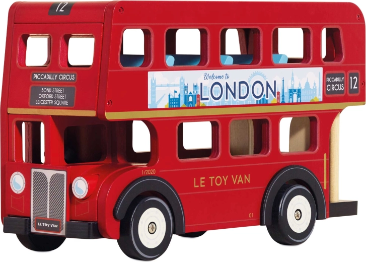 Le Toy Van træ-londonsk dobbeltdækkerbus til børn