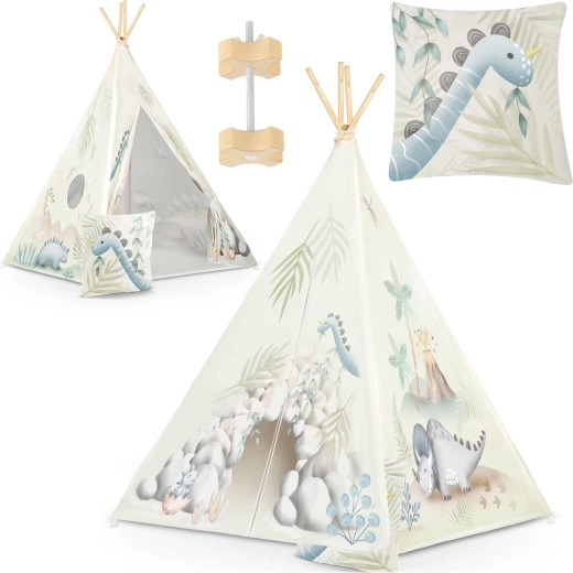 Børne-teepee NUKIDO – dinosaurer