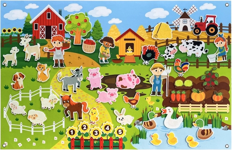 2Kids Toys interaktiv lege-væg farm