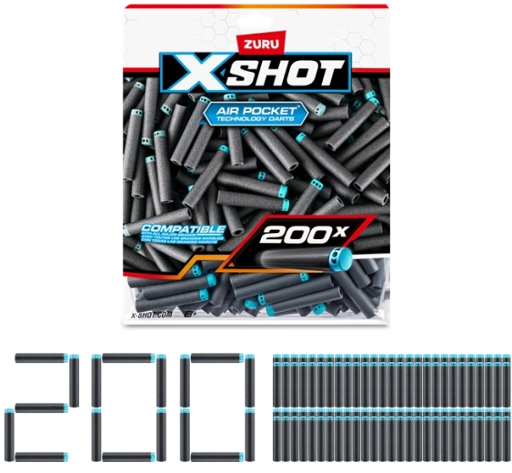 ZURU X-SHOT sæt med 200 ekstra pile