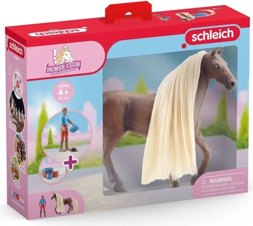 schleich horse club sofia & leo med hesten rocky – startpakke til manestyling
