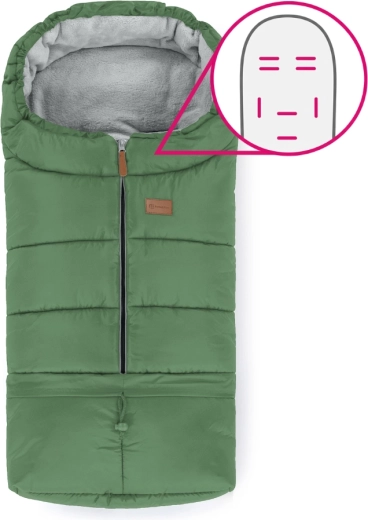 Petite&Mars justerbar kørepose 3-i-1 Jibot Horizontal Juicy Green