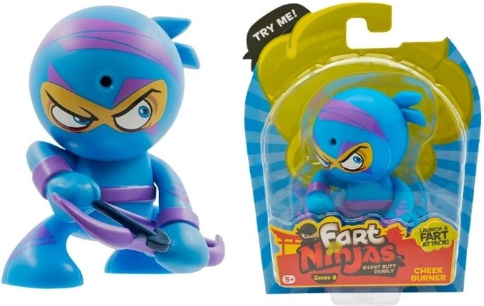 Fart Ninjas-figur med lyd Cheek Burner