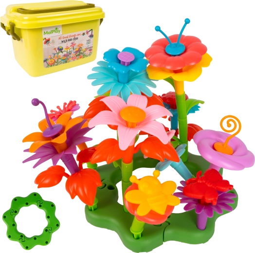 DIY blomsterbyggesæt, 73 dele i boks