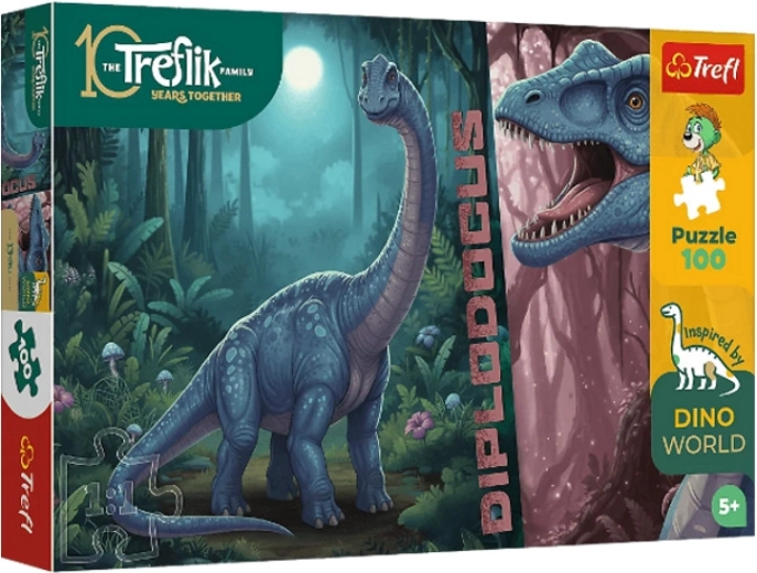 InspiredByDinoWorld Diplodocus puslespil 100 brikker