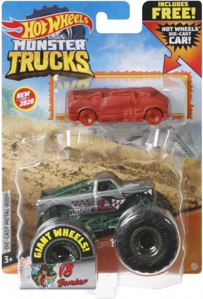 Hot Wheels Monster Trucks 1:64 med lille bil – Skeleton