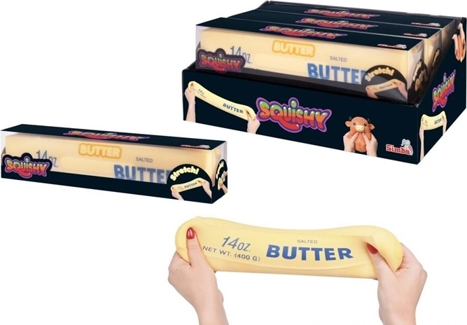SIMBA Squishy-klemmelegetøj smør 28 cm