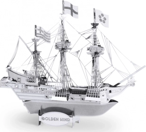 Metal earth 3D metalmodel af skibet Golden Hind