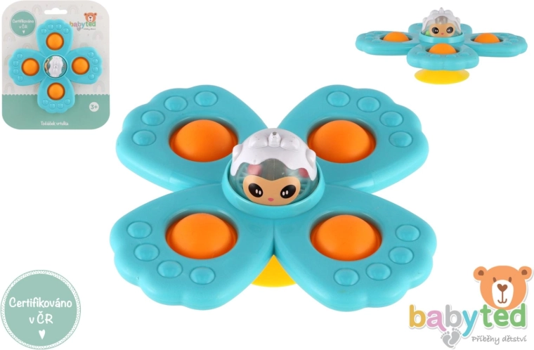 Babyted drejelig snurretop til børn 11 × 5 cm