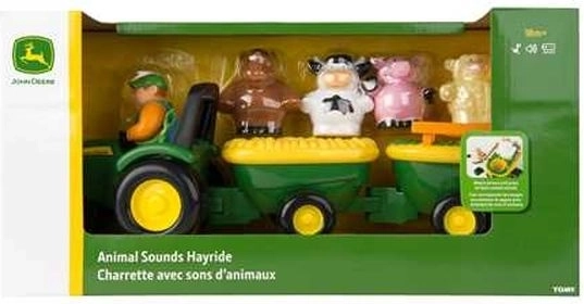 Tomy John Deere lydtraktor med dyr