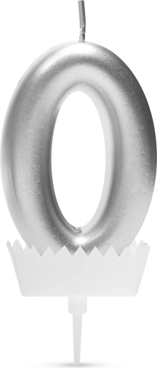 Kagelys med tallet 0