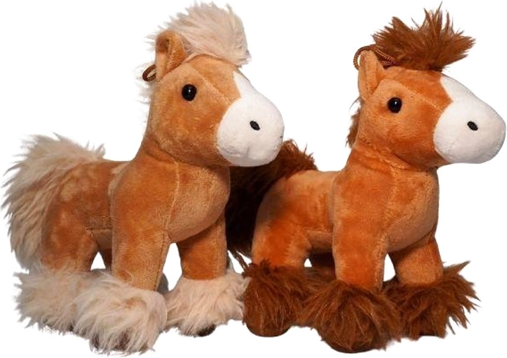Lille fluffy hest - 1 stk.