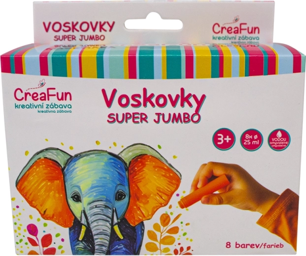 Vokskridt Super Jumbo 8 farver SPARKYS